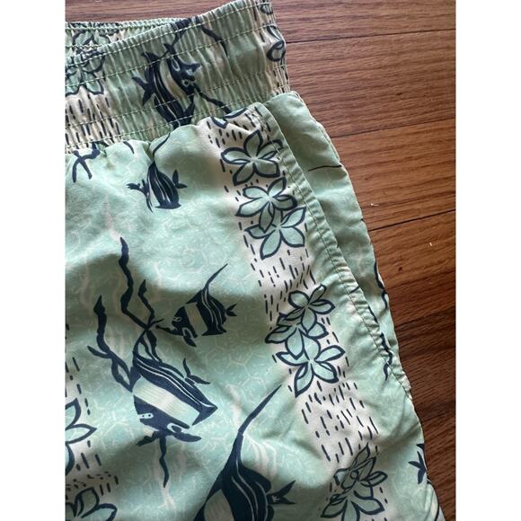 Grayers Light Green Fish Print Swim Trunks - Picture 4 of 7